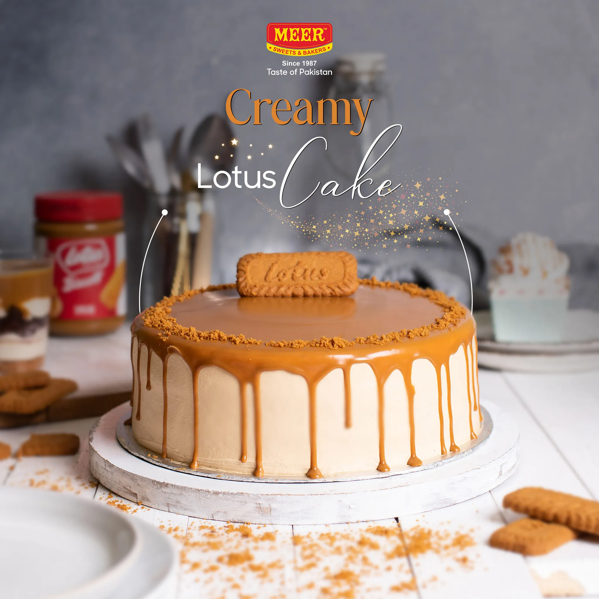 LOTUS CAKE BY MEER BAKERS & SWEETS